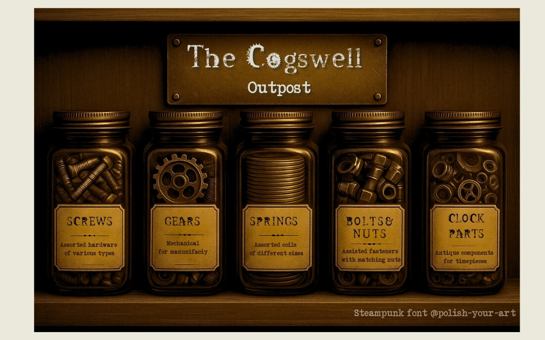 steampunk font preview details steampunk font preview details